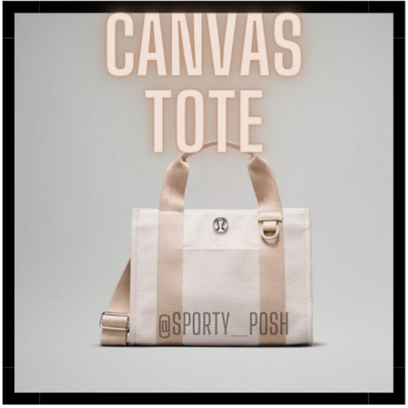 lululemon athletica Handbags - NWT lululemon Two-Tone Canvas Tote Bag *Mini 4.5L